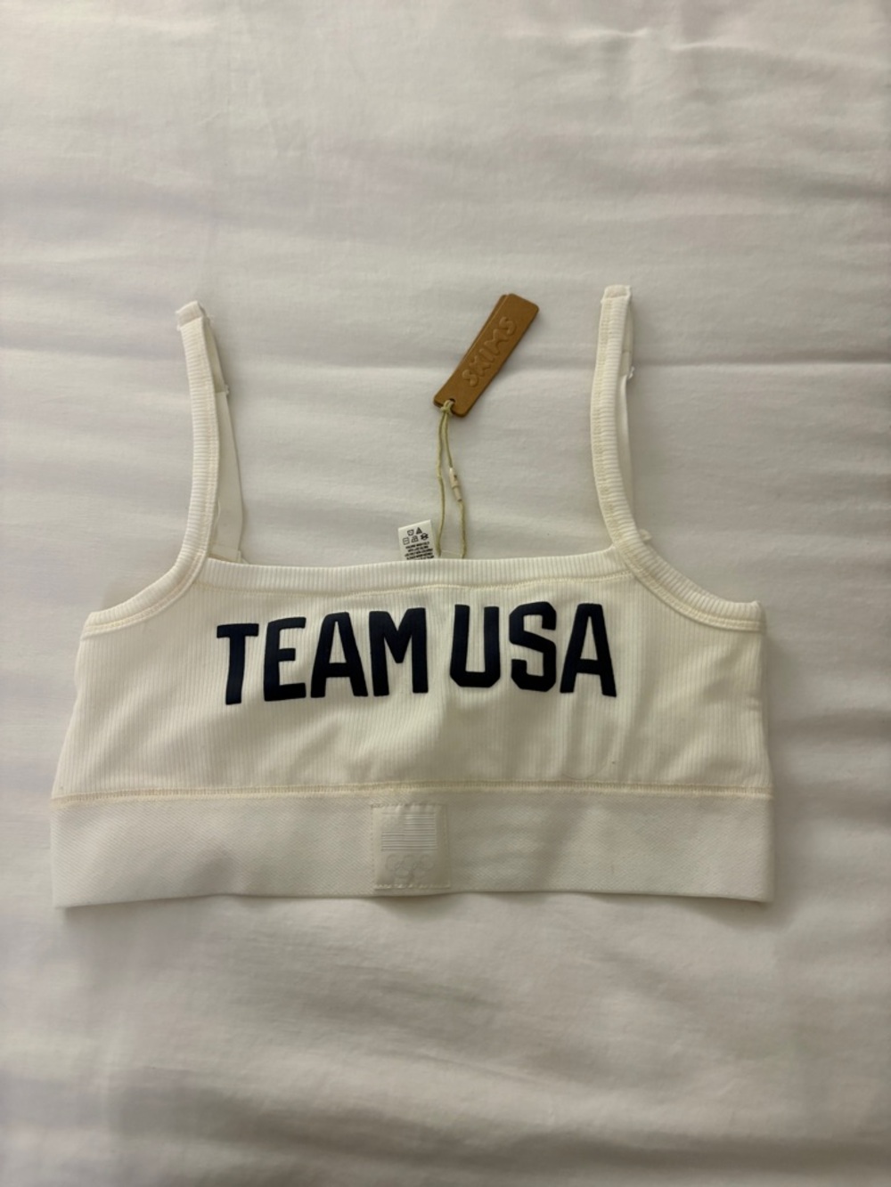 SKIMS Team USA Cropped Bra Top